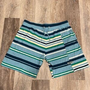 Kenzo Striped Patterned Shorts